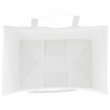 250 White Paper Bags with Handles - Sustainable & Durable