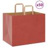  Paper Bags 50 pcs with Handles Red 32x22x24 cm Colour red Size 32 x 22 x 24 cm Quantity in Package 50 