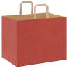 Paper Bags 50 pcs with Handles Red - Eco-Friendly & Durable