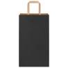 250 Black Paper Bags with Handles - Eco-Friendly Packaging