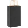 250 Black Paper Bags with Handles - Eco-Friendly Packaging