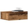  Floating Nightstand Old Wood 40x32x15 cm Engineered Wood Colour old wood Quantity in Package 1 