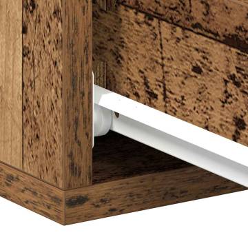 Floating Nightstand Old Wood - Space-Saving Storage Solution