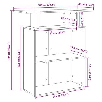 Reception Desk Artisan Oak | Durable & Versatile Design