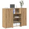  Reception Desk Artisan Oak 135x50x103.5 cm Engineered Wood Colour artisan oak Size 135 x 50 x 103.5 cm 