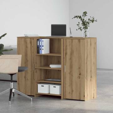 Reception Desk Artisan Oak | 135x50x103.5 cm - Hipomarket