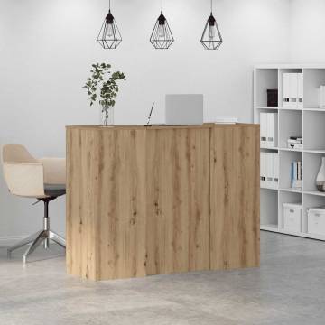 Reception Desk Artisan Oak | 135x50x103.5 cm - Hipomarket