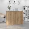 Reception Desk Artisan Oak | 135x50x103.5 cm - Hipomarket