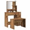  Dressing Table Set Old Wood Engineered Wood Colour old wood Quantity in Package 1 