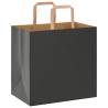 Buy 50 Black Paper Bags with Handles - Durable & Recyclable