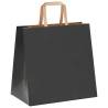 Buy 50 Black Paper Bags with Handles - Durable & Recyclable