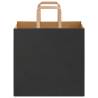 Buy 50 Black Paper Bags with Handles - Durable & Recyclable