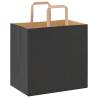 Buy 50 Black Paper Bags with Handles - Durable & Recyclable