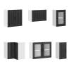 11 Piece Kitchen Cabinet Set Lucca Black - Stylish Storage