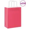  Paper Bags 250 pcs with Handles Pink 21x11x28 cm Colour pink Size 21 x 11 x 28 cm Quantity in Package 250 