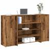  Reception Desk Old Wood 180x50x103.5 cm Engineered Wood Colour old wood Size 180 x 50 x 103.5 cm 