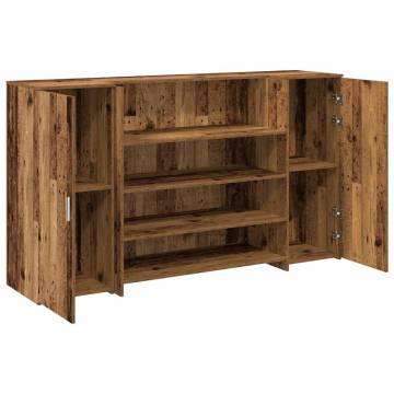 Old Wood Reception Desk 180x50 cm - Durable Engineered Design