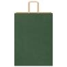 50 Green Paper Bags with Handles - Eco-Friendly & Durable