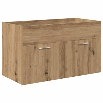 Stylish Sink Cabinet with Basin & Faucet - Artisan Oak