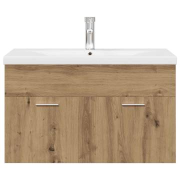 Stylish Sink Cabinet with Basin & Faucet - Artisan Oak