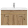 Stylish Sink Cabinet with Basin & Faucet - Artisan Oak