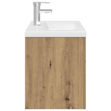 Stylish Sink Cabinet with Basin & Faucet - Artisan Oak