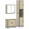 4 Piece Bathroom Furniture Set in Sonoma Oak | Hipomarket