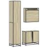 4 Piece Bathroom Furniture Set in Sonoma Oak | Hipomarket