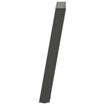 U-Shaped Console Table Legs - Anthracite Steel - 38x(72-73)cm