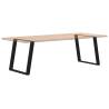 U-Shaped Dining Table Legs - Black Steel 80x(72-73) cm