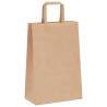 Eco-Friendly Brown Paper Bags with Handles - 50 pcs