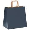 250 Blue Paper Bags with Handles - Eco-Friendly | HipoMarket