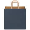 250 Blue Paper Bags with Handles - Eco-Friendly | HipoMarket