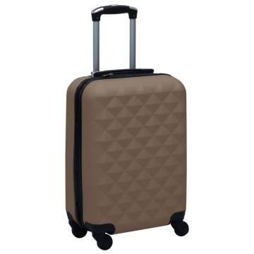 Hardcase Trolley Brown ABS - Durable & Stylish Luggage