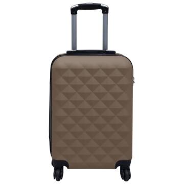 Hardcase Trolley Brown ABS - Durable & Stylish Luggage