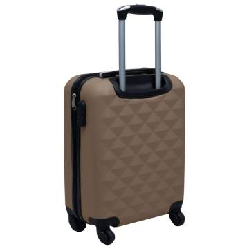 Hardcase Trolley Brown ABS - Durable & Stylish Luggage