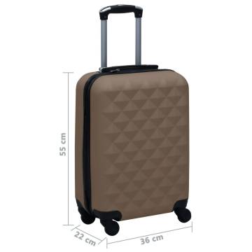 Hardcase Trolley Brown ABS - Durable & Stylish Luggage