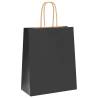 Paper Bags 250 pcs with Handles Black - Eco-Friendly Packaging