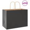  Paper Bags 250 pcs with Handles Black 32x17x25 cm Colour black Size 32 x 17 x 25 cm Quantity in Package 250 