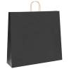 Sustainable Black Paper Bags with Handles - 250 pcs | Hipo Market