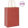  Paper Bags 250 pcs with Handles Red 15x8x21 cm Colour red Size 15 x 8 x 21 cm Quantity in Package 250 