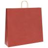 250 Red Paper Bags with Handles - Eco-Friendly Packaging