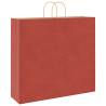 250 Red Paper Bags with Handles - Eco-Friendly Packaging