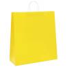 Yellow Paper Bags with Handles - 250 pcs | Hipomarket UK