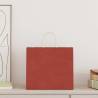 Red Paper Bags with Handles | 250 Pcs | Sustainable & Durable