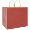 Red Paper Bags with Handles | 250 Pcs | Sustainable & Durable