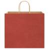 Red Paper Bags with Handles | 250 Pcs | Sustainable & Durable