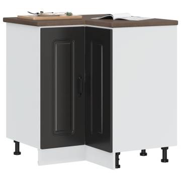 Kalmar Black Kitchen Corner Base Cabinet | Optimise Storage