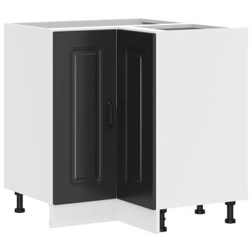 Kalmar Black Kitchen Corner Base Cabinet | Optimise Storage