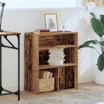 Stylish Old Wood Book Cabinet - 60x30x71.5 cm | HipoMarket